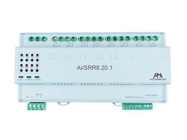 8路20A继电器模块 Ai/SRR8.20.1