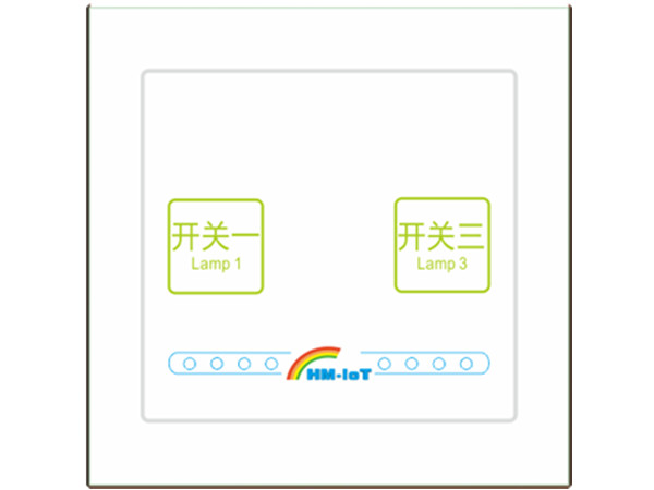 2路玻璃触摸开关Ag/SRLB02.08.1