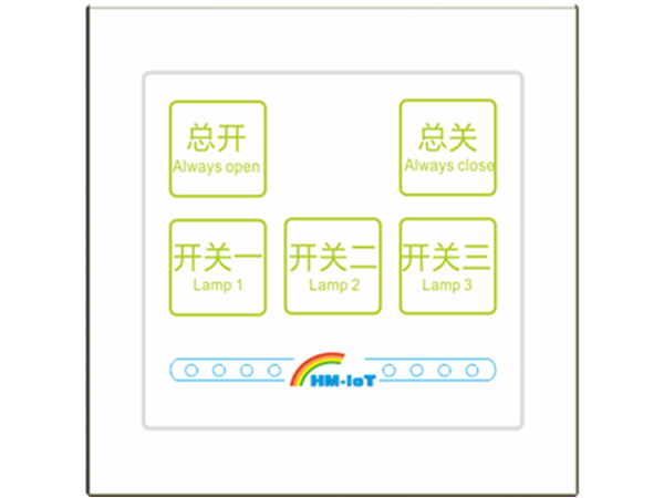 3路2位场景玻璃触摸开关Ag/SRLB23.08.1